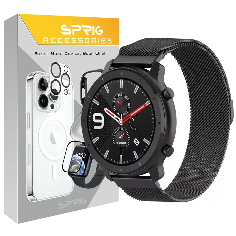 بند اسپریگ مدل Milanese مناسب برای ساعت هوشمند امیزفیت GTR / GTR 42mm