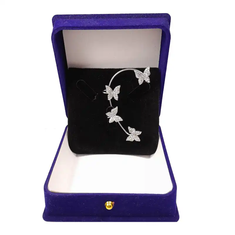 گوشواره زنانه مدل ایرکاف طرح پروانه کد Ensc2