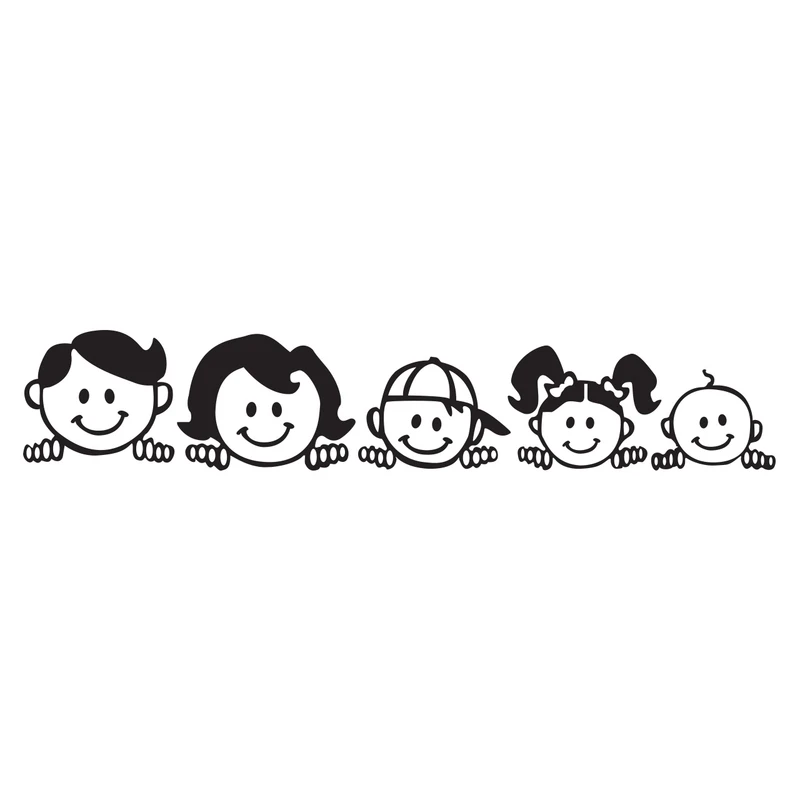 برچسب بدنه خودرو گراسیپا طرح Family