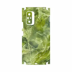 MAHOOT Green-Crystal-Marble-FullSkin Cover Sticker for Xiaomi Redmi Note 10 Pro Max