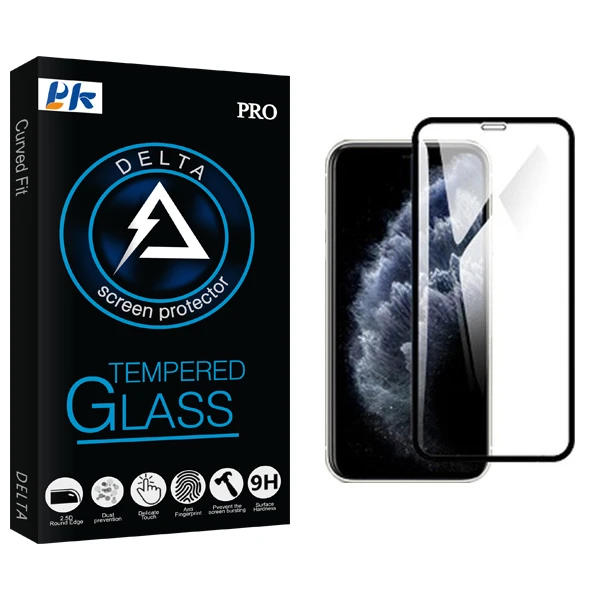 محافظ صفحه نمایش پی کی مدل Delta Glass مناسب برای گوشی موبایل اپل iPhone xs