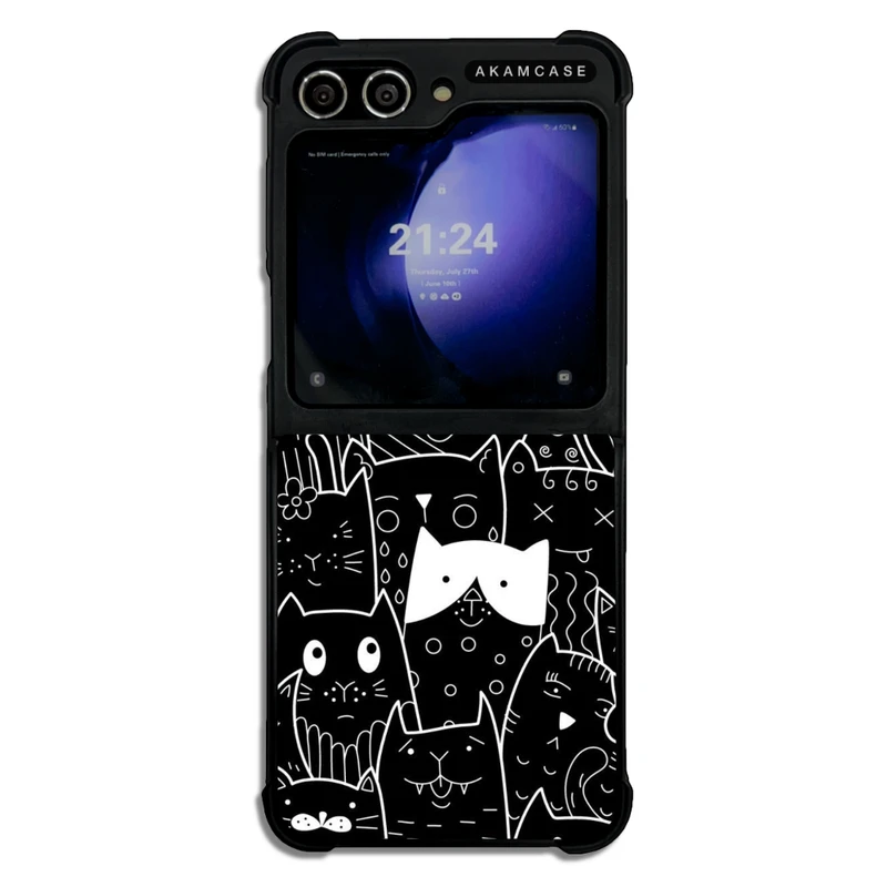 کاور آکام مدل AMC-WSGZFLIP5-CATS-38 مناسب برای گوشی موبایل سامسونگ Galaxy Z Flip 5