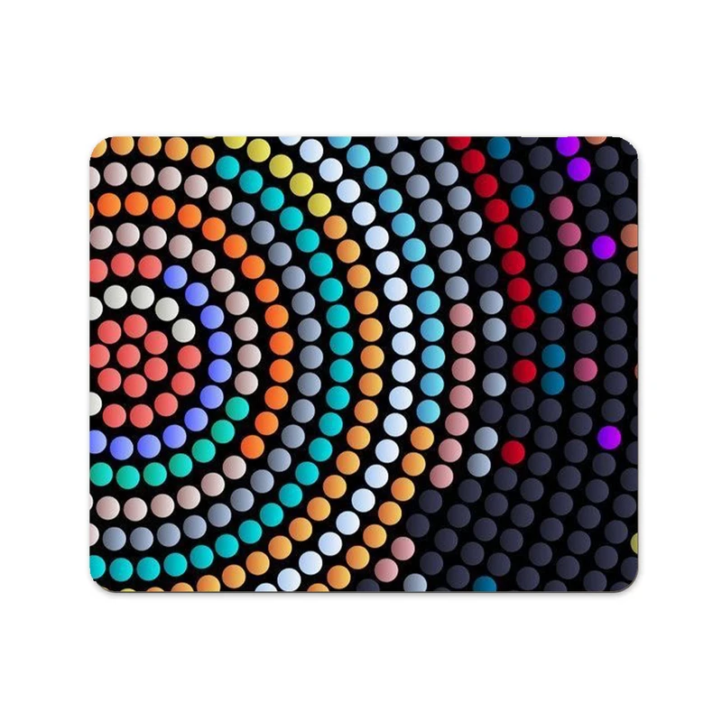 ماوس پد پاد آفرین طرح دایره های رنگی کد 737 سایز 19*24 سانتی متر