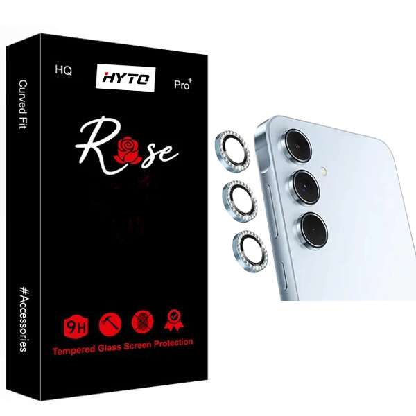 محافظ لنز دوربین رینگی نگین دار هیتو مدل Rose Gem Ring مناسب برای گوشی موبایل سامسونگ Galaxy A35 / A55 / A06 / S24 FE / IP 14 / IP 15 محافظ لنز دوربین رینگی نگین دار هیتو مدل Rose Gem Ring مناسب برای گوشی موبایل سامسونگ Galaxy A35 / A55 / A06 / S24 FE / IP 14 / IP 15