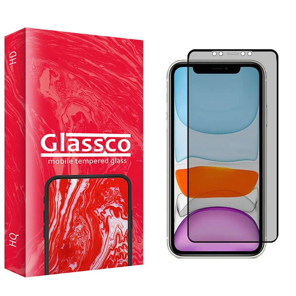 محافظ صفحه نمایش حریم شخصی گلس کو مدل Co2 مناسب برای گوشی موبایل اپل iPhone 11