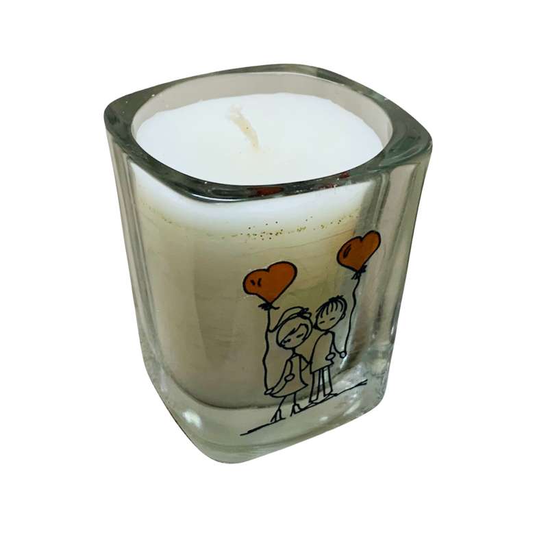 شمع لیوانی مدل عشق 00