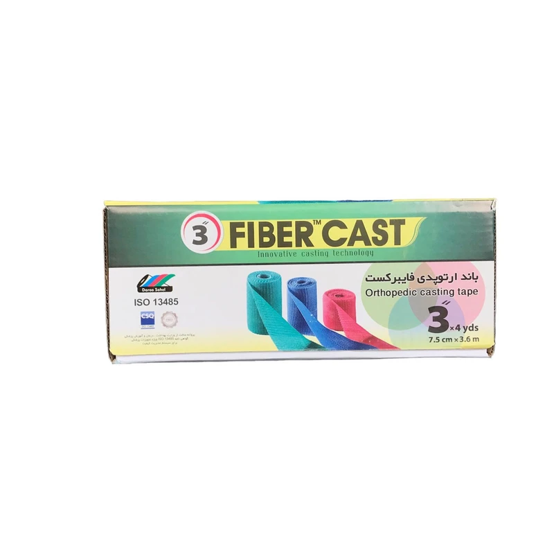 باند گچی فایبر کست مدل ارتوپدی 3 بسته 10 عددی