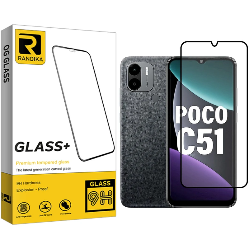 محافظ صفحه نمایش راندیکا مدل Premium مناسب برای گوشی موبایل شیائومی Poco C51