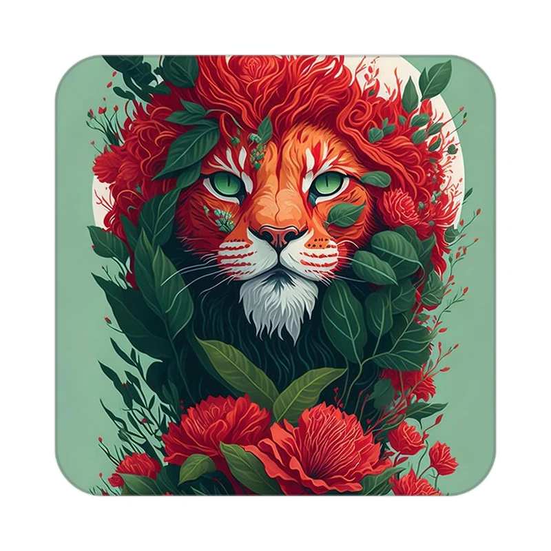 زیر لیوانی کاکتی طرح حیوانات رنگی مدل mp26977