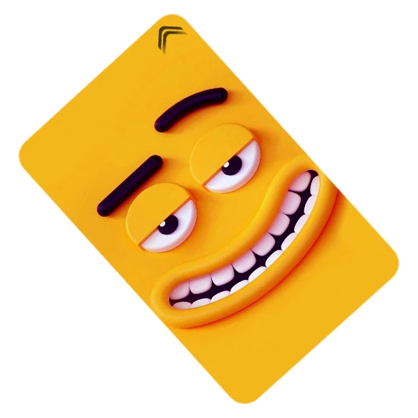 استیکر کارت بانکی طرح ایموجی فانتزی مدل CAC675-K-G1-174