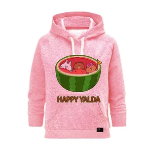 هودی زنانه مدل HAPPY YALDA کد J18 رنگ صورتی