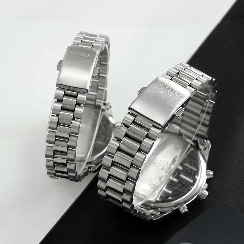 ست ساعت مچی عقربه‌ای زنانه و مردانه مدل کوارتز تک موتور کد 087