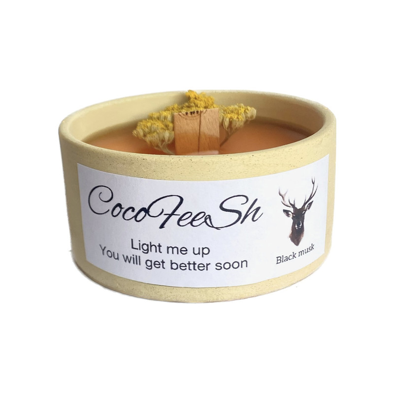 شمع دست ساز مدل معطر مشک