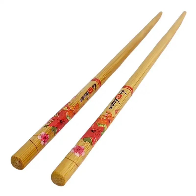 چوب غذاخوری مدل چاپ استیک کد 606  مجموعه 2 عددی