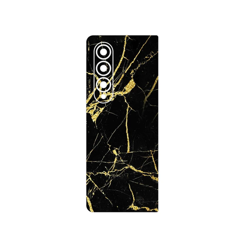 برچسب پوششی ماهوت مدل Graphite_Gold_Marble مناسب برای گوشی موبایل سامسونگ Galaxy Z Fold4
