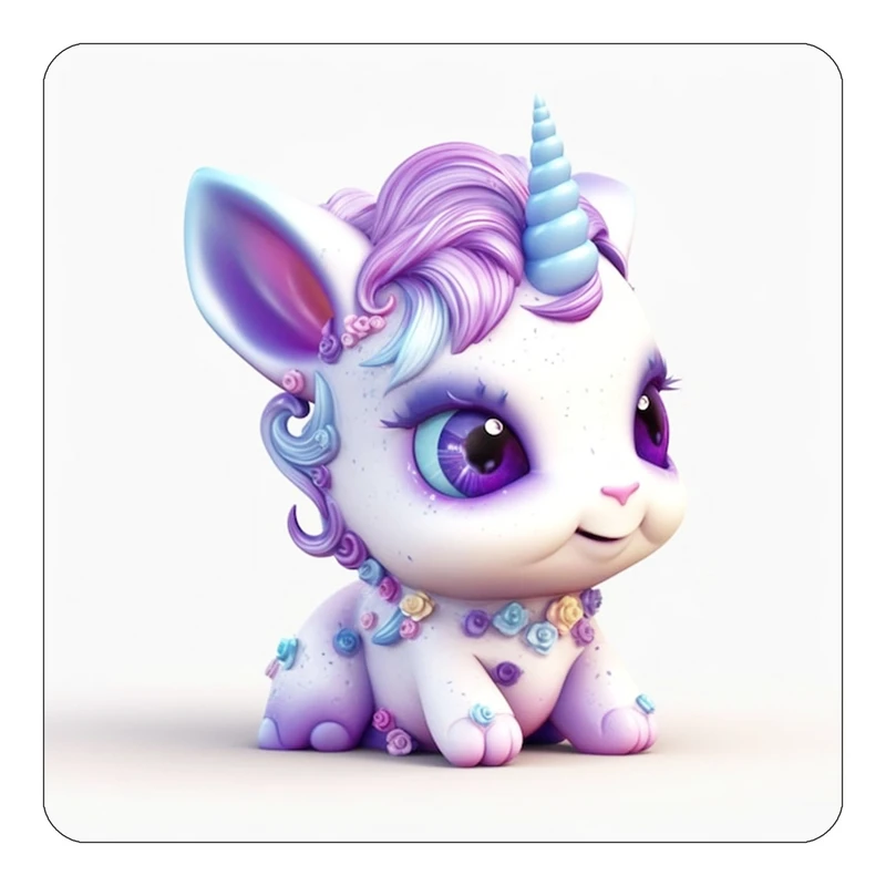 مگنت کاکتی طرح اسب تک شاخ و یونیکورن مدل mp30089