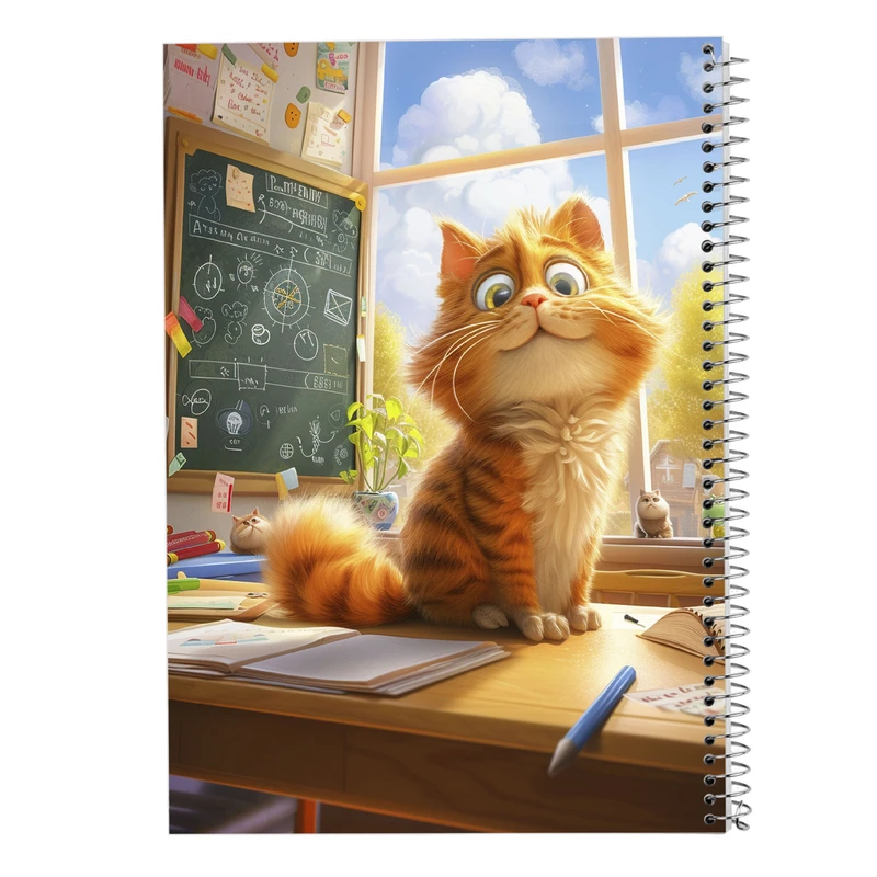 دفتر نت موسیقی 50 برگ مدوپد مدل گربه کد DF14715