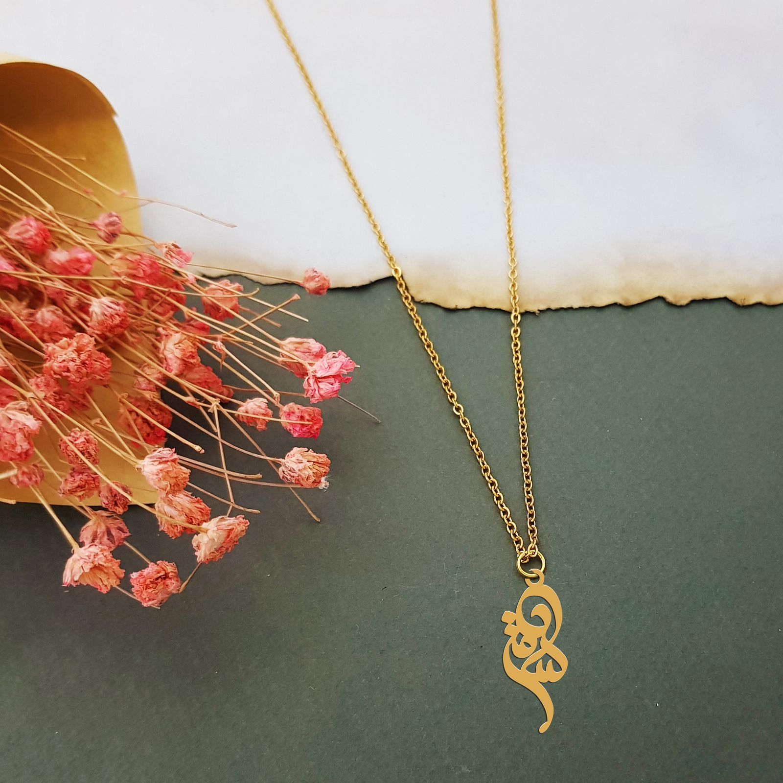 گردنبند نقره زنانه ترمه ۱ مدل ساقی کد ma 1076 -  - 3