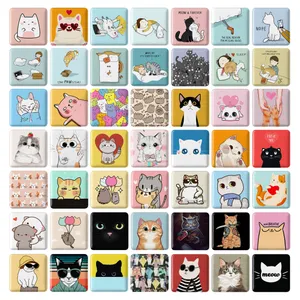 مگنت خندالو طرح گربه Cat مدل مربعی کد 94 مجموعه 49 عددی