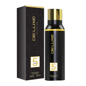 بادی پرفیوم زنانه دیلاکس مدل five حجم 120 میلی لیتر