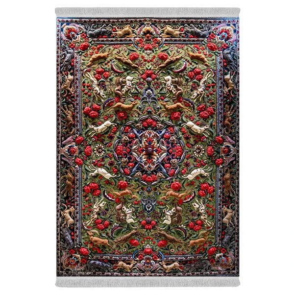 فرش پارچه‌ای دفه مدل فرشینه هازان مخمل کد 169