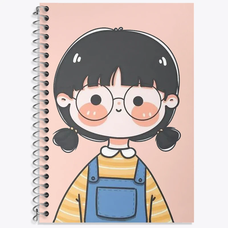 دفتر نت موسیقی 50 برگ خندالو طرح دخترانه کیوت کد N2173