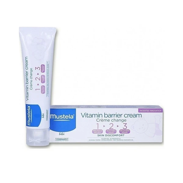 کرم سوختگی پای کودک موستلا مدل Vitamin barrier حجم 50 میلی لیتر