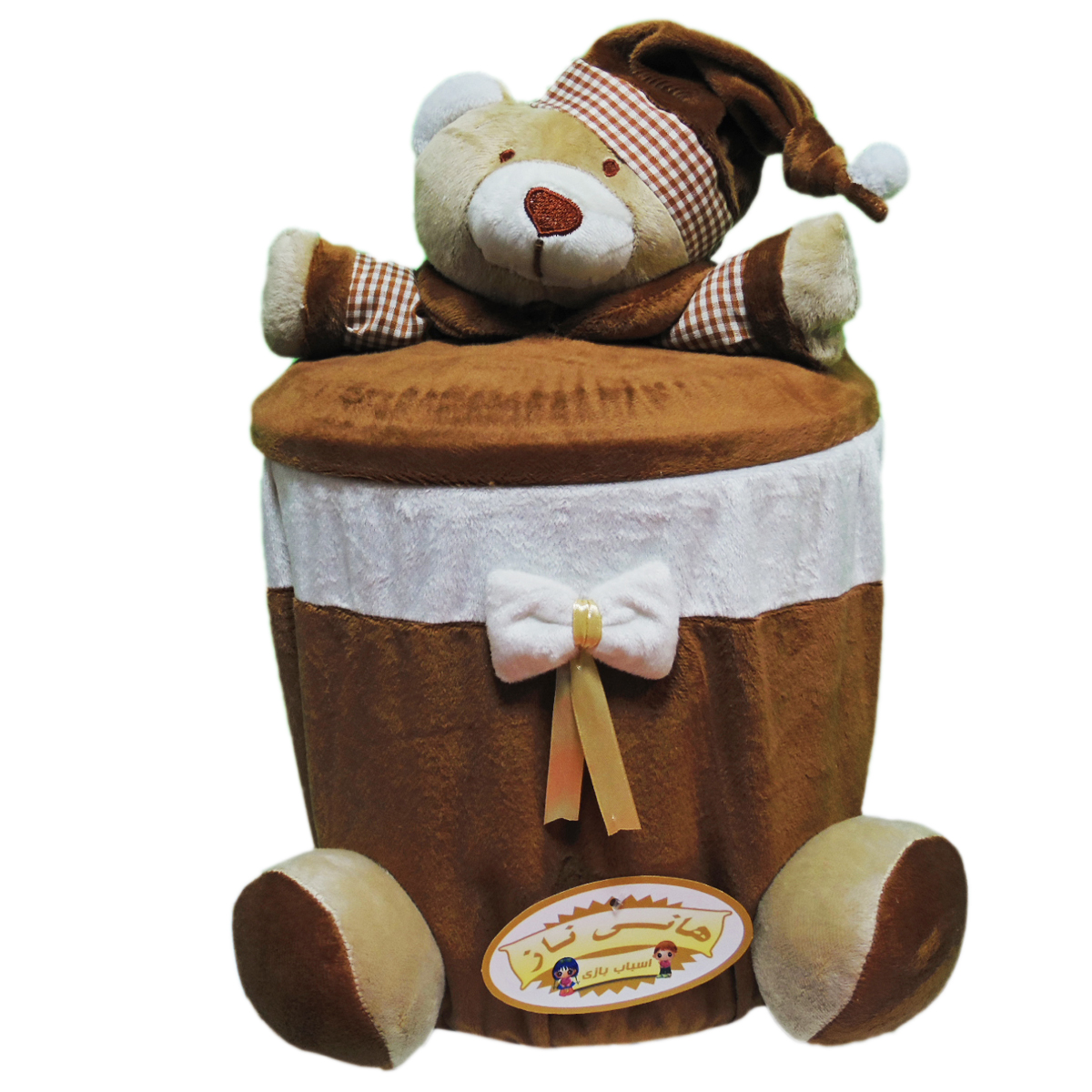 سطل زباله اتاق کودک هانی ناز مدل خرس تدی
