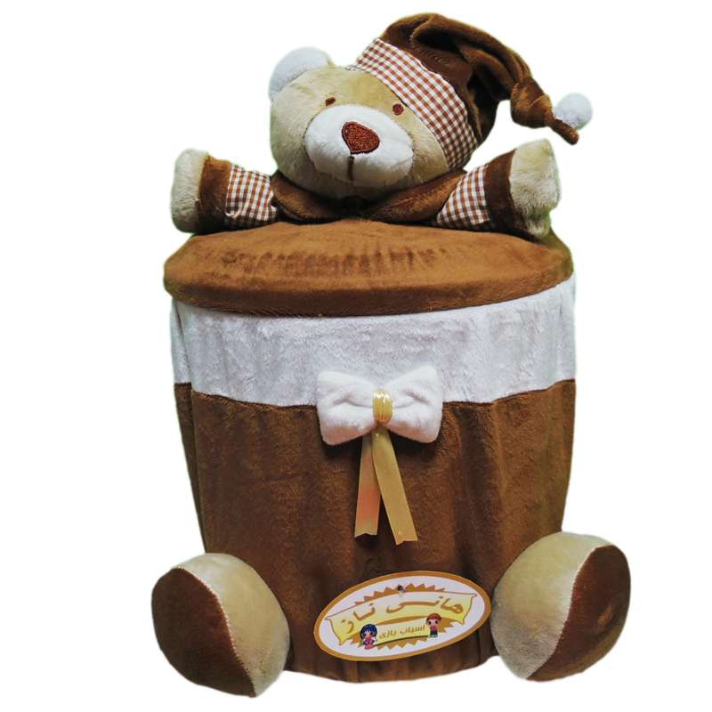 سطل زباله اتاق کودک هانی ناز مدل خرس تدی