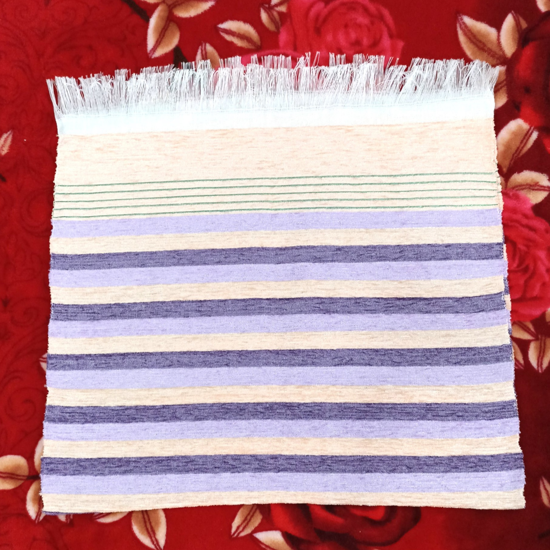 حوله محلی سنتی مدل دستبافت مخمل کد 26  بسته 6 عددی