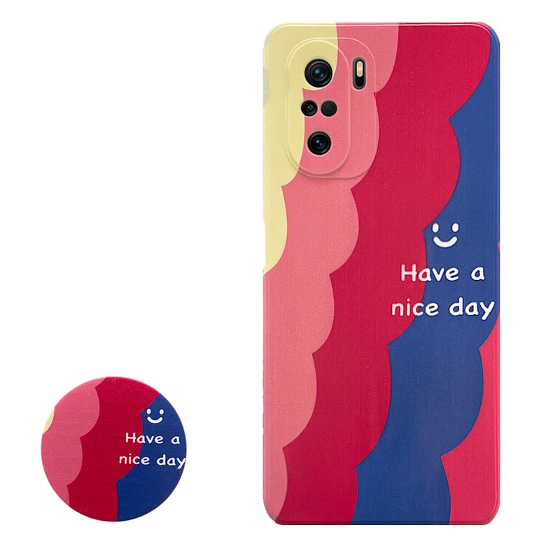 کاور رز باد مدل ND002 مناسب برای گوشی موبایل موبایل شیائومی Poco F3 / Mi 11i / Redmi K40 Pro به همراه پایه نگهدارنده