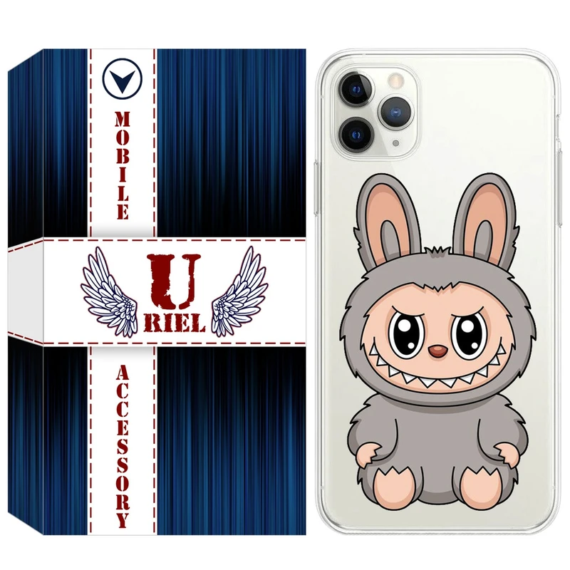 کاور یوریل مدل Clear کد 142 طرح لبوبو Labubu مناسب برای گوشی موبایل اپل iPhone 11 Pro Max