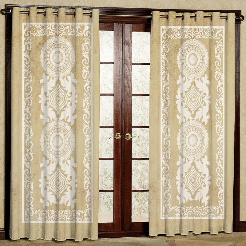 پرده مدل مخمل پانچی کد 1837T2 سایز 200x140 سانتی متر