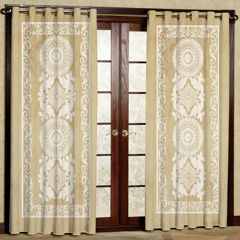 پرده مدل مخمل پانچی کد 1837T2 سایز 200x140 سانتی متر