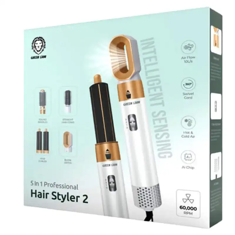 سشوار برس دار حالت دهنده گرین لاین مدل Hair Styler 2