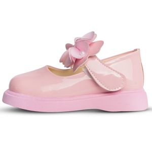 کفش دخترانه مدل شکوفه رنگ صورتی