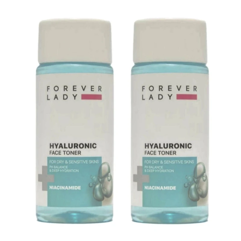 عکس شماره 2 : تونر پاک کننده پوست صورت فور اور لیدی مدل هیالورونیک مناسب برای پوستهای خشک و حساس حجم 150 میلی لیتر مجموعه 2 عددی