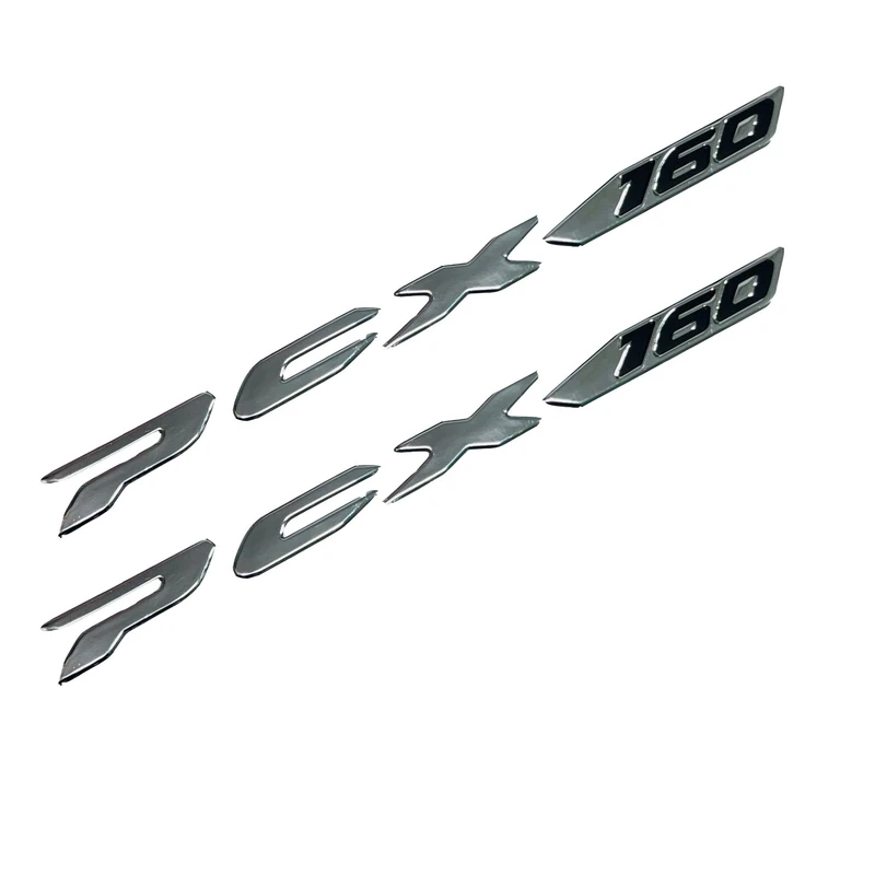 آرم روی بدنه و دستگیره موتور سیکلت وارون مدل آبکاری کد L-40 مناسب برای هوندا PCX 160 بسته 2 عددی