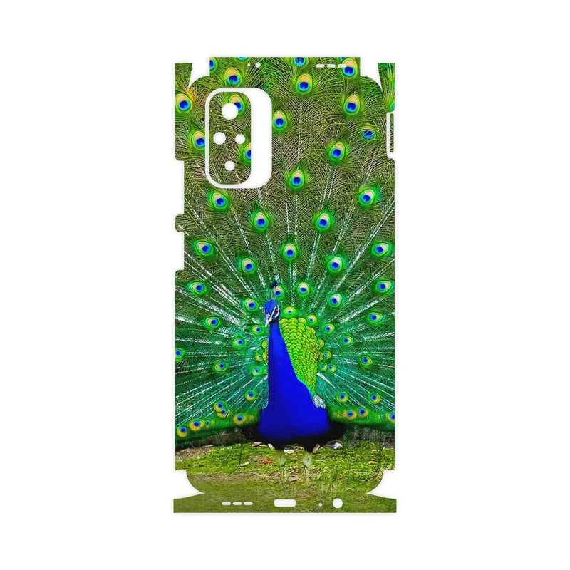 برچسب پوششی ماهوت مدل Peacock-FullSkin مناسب برای گوشی موبایل شیائومی Redmi Note 10