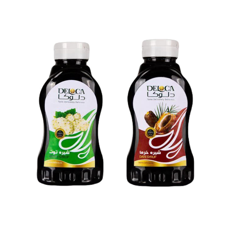 شیره توت و خرما دلوکا - 450 گرم بسته 2 عددی