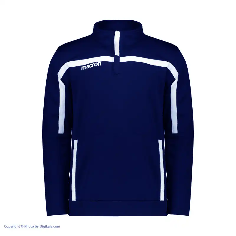 ست گرمکن و شلوار  ورزشی مردانه مدل لاتزیو نیم زیپ رنگ سورمه ای