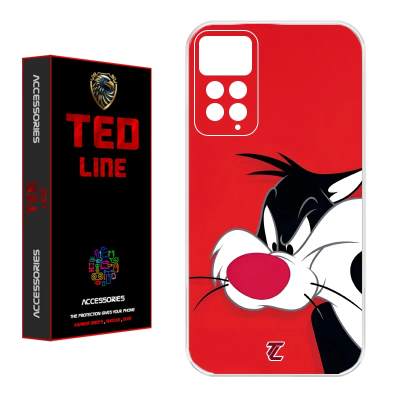 کاور تدلاین طرح کارتون سیلوستر کد 1221 مناسب برای گوشی موبایل شیائومی Redmi Note 11 Pro 4G / Note 12 Pro 4G