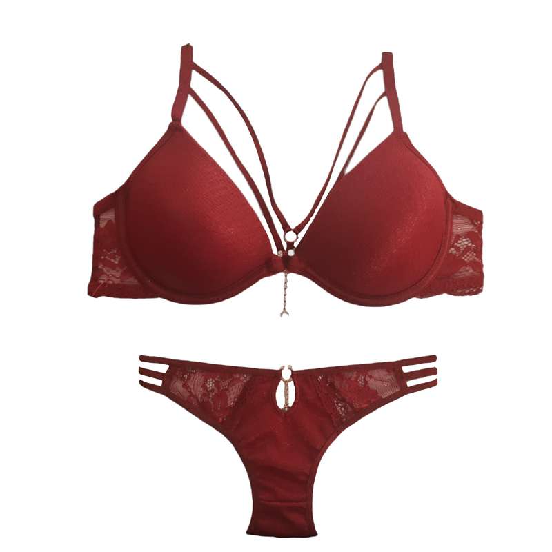 ست شورت و سوتین زنانه لجاردین مدل  5020 رنگ زرشکی