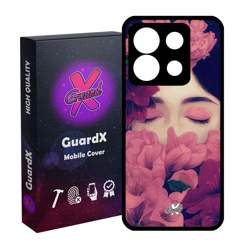 کاور گارد ایکس طرح Girl مدل Glass10027 مناسب برای گوشی موبایل شیائومی Redmi Note 13 5G