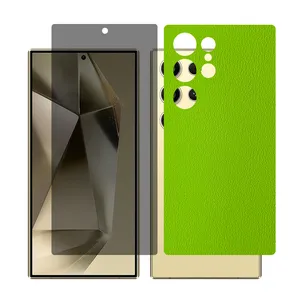 Glass Together model privacy screen protector for Samsung Galaxy S22 Ultra mobile phone with back cover sticker