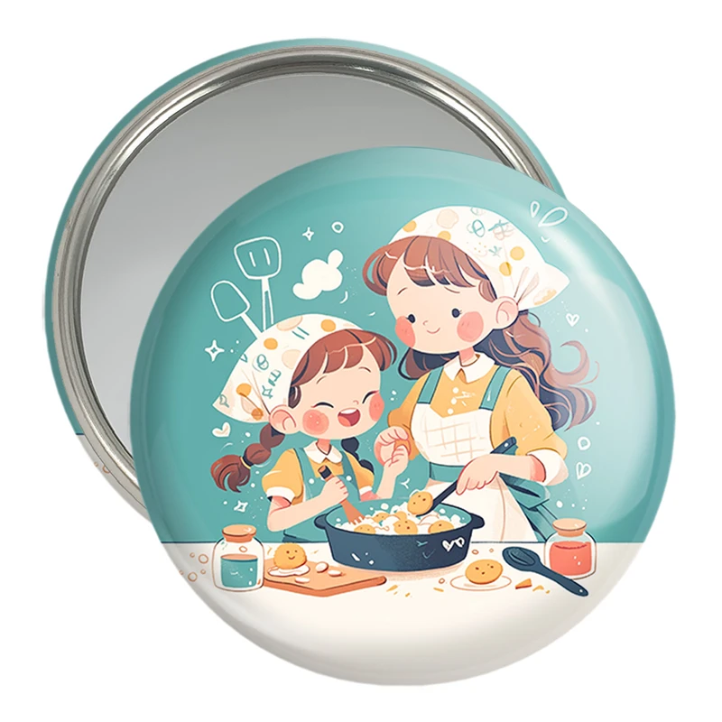 آینه جیبی خندالو مدل کیک و شیرینی پزی کد 36674