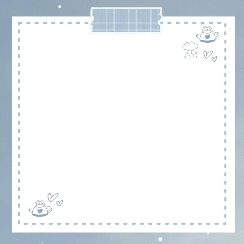 کاغذ یادداشت مدل ابر و باران کد 889 سایز 10*10 سانتی متر بسته 100 عددی