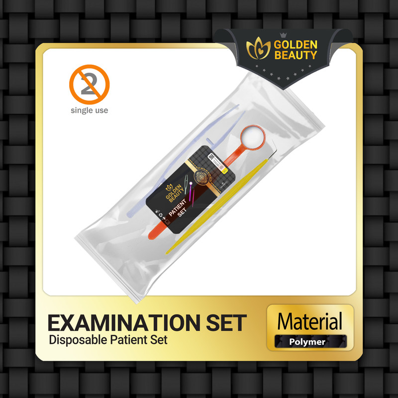 ست معاینه یکبارمصرف دندانپزشکی گلدن بیوتی مدل X3 بسته 5 عددی