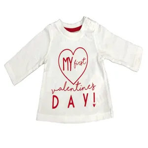 تی شرت آستین بلند دخترانه مدل قلب کوثرین کد 7858