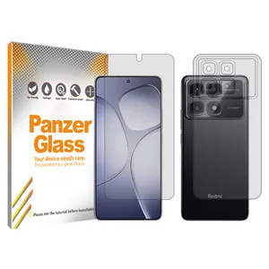 Panzer Glass Resistant model transparent screen protector suitable for Xiaomi Redmi K70 Ultra mobile phone along with the back protector